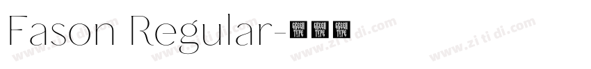 Fason Regular字体转换